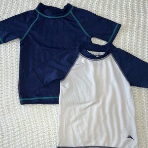 Tommy Bahama Kids Rashguard Set - Navy and White